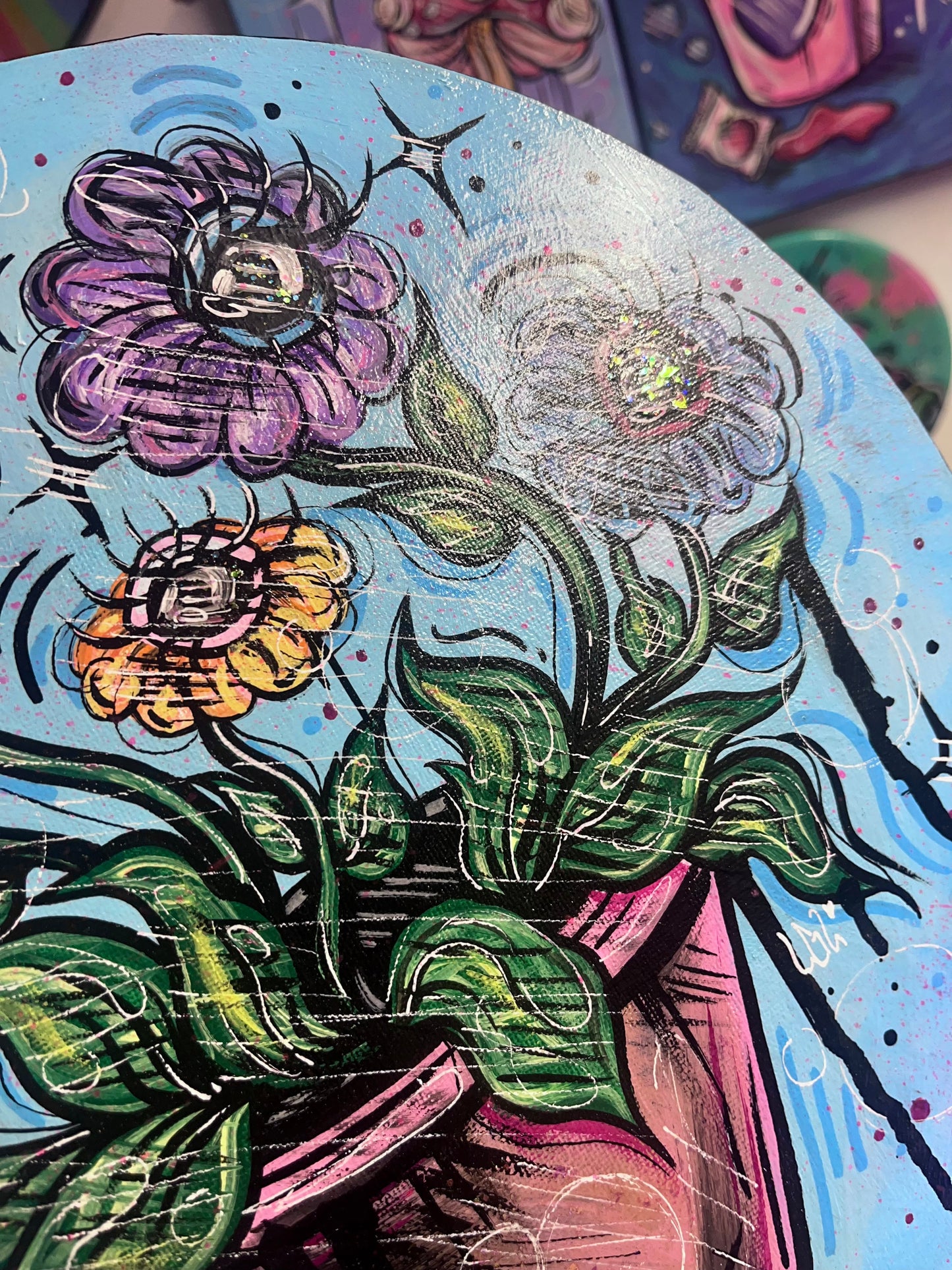 Vase de fleurs yeux🌼🌺🌸👁️