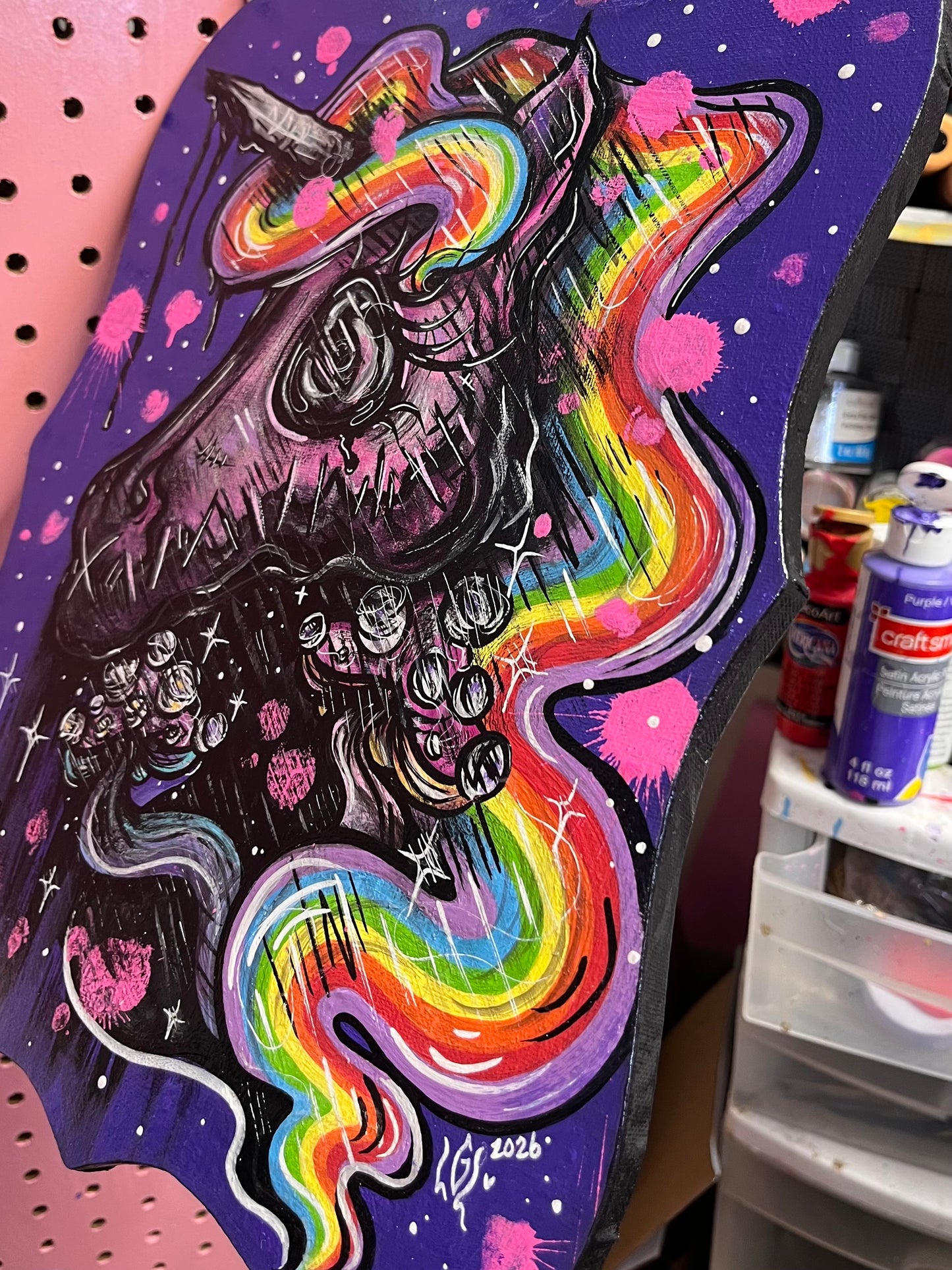 Licorne arc en ciel🦄🌈💜✨🍄