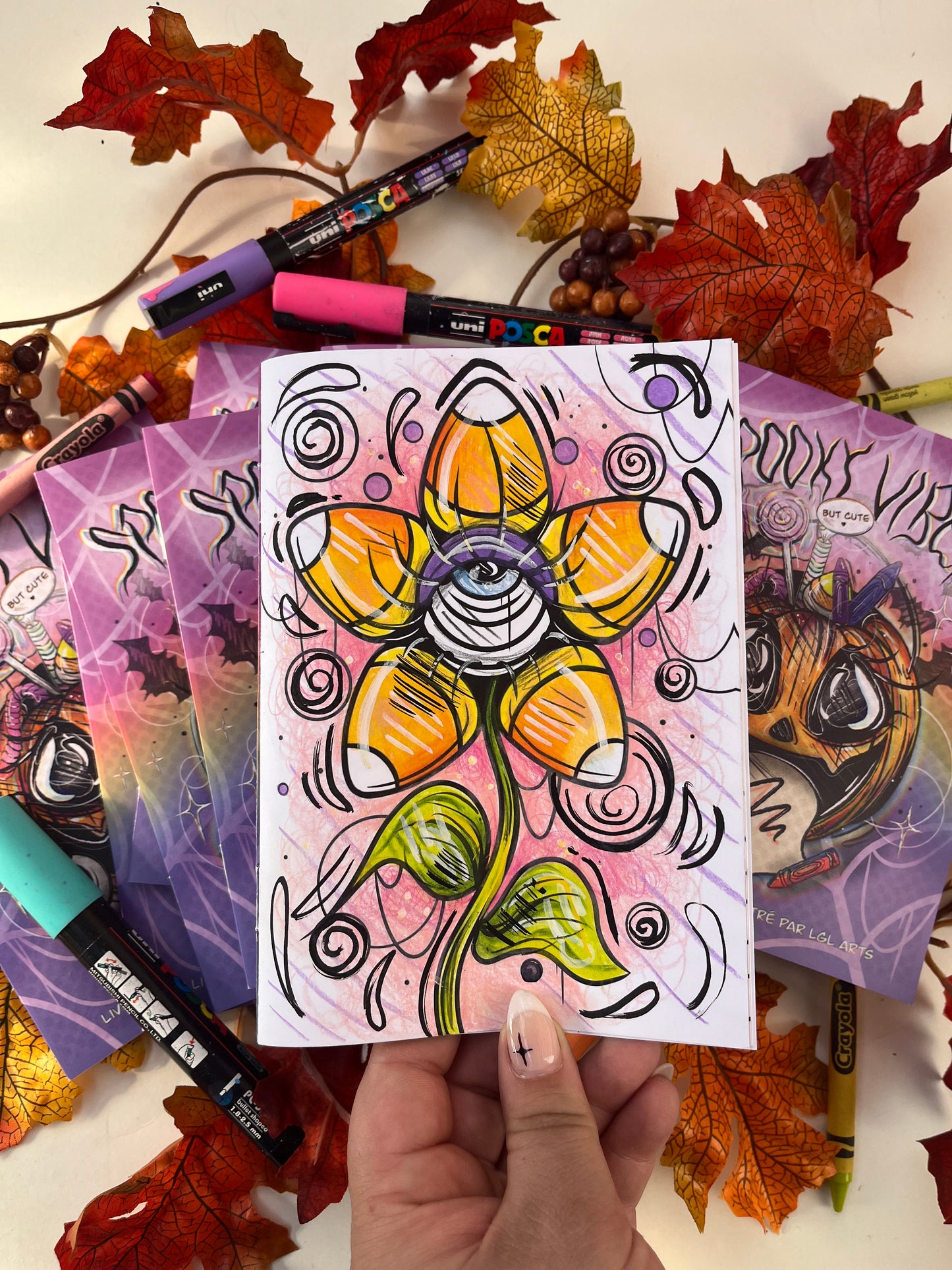 Spooky Vibes, livre à colorier Halloween 🎃🖍️💗✨