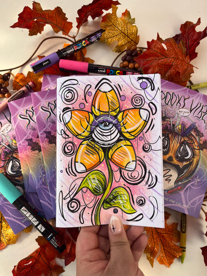 Spooky Vibes, livre à colorier Halloween 🎃🖍️💗✨
