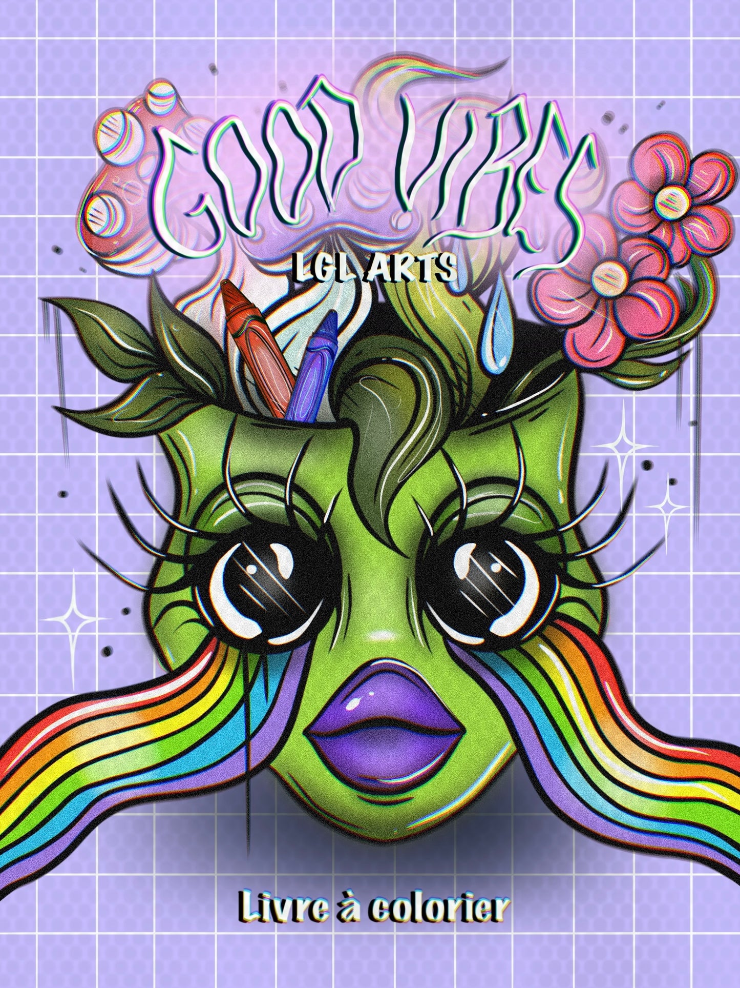 Good vibes, livre à colorier🌈📓🖍️🩷