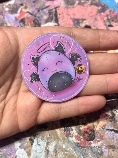 Autocollants 2x2 chauve souris🦇💜