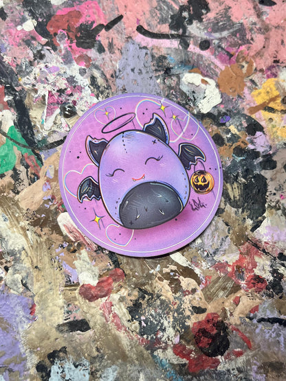 Autocollants 2x2 chauve souris🦇💜
