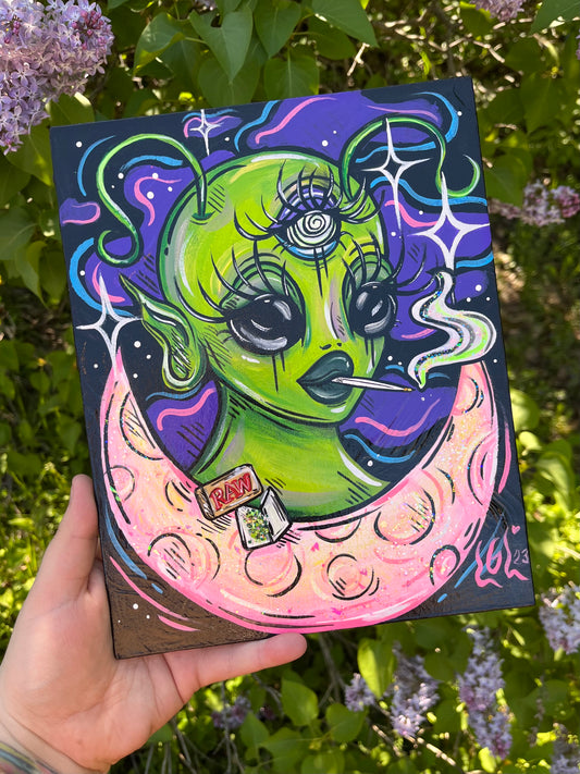 « Flotting in space »👽💨🌙🩷