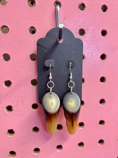 Boucles d’oreilles boutons sur-recyclés #011🪡♻️
