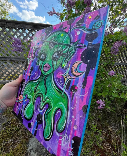 Alien dans l’espace🪐👽💜