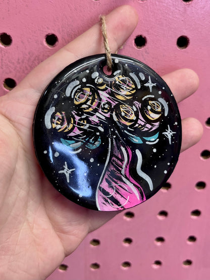 Ornement champignon #001🍄💗🩵✨