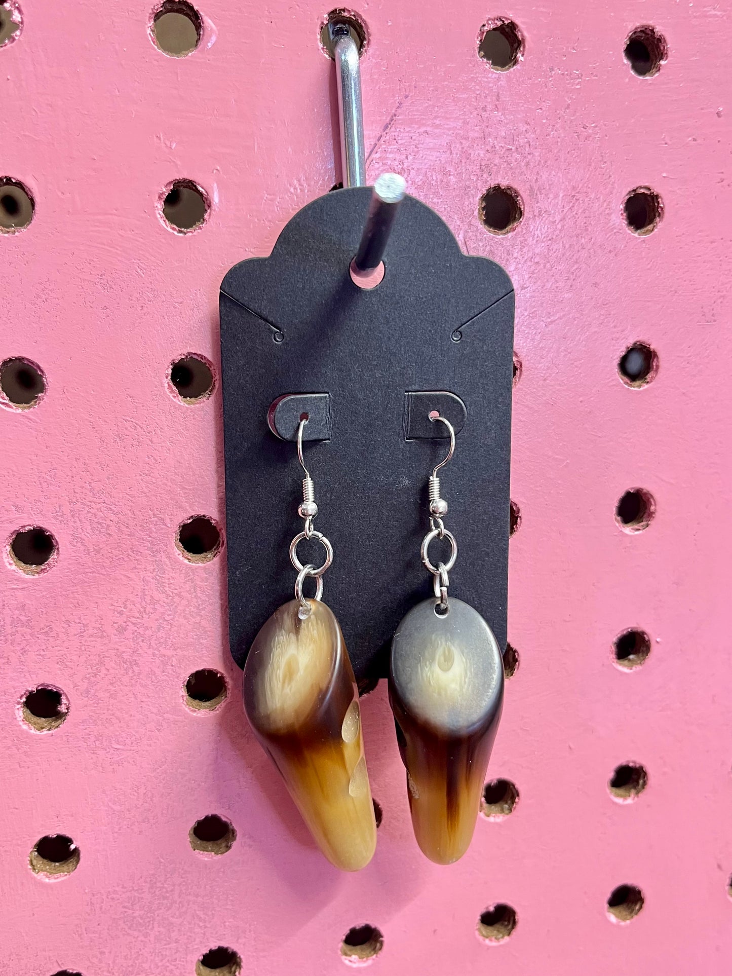 Boucles d’oreilles boutons sur-recyclés #011🪡♻️