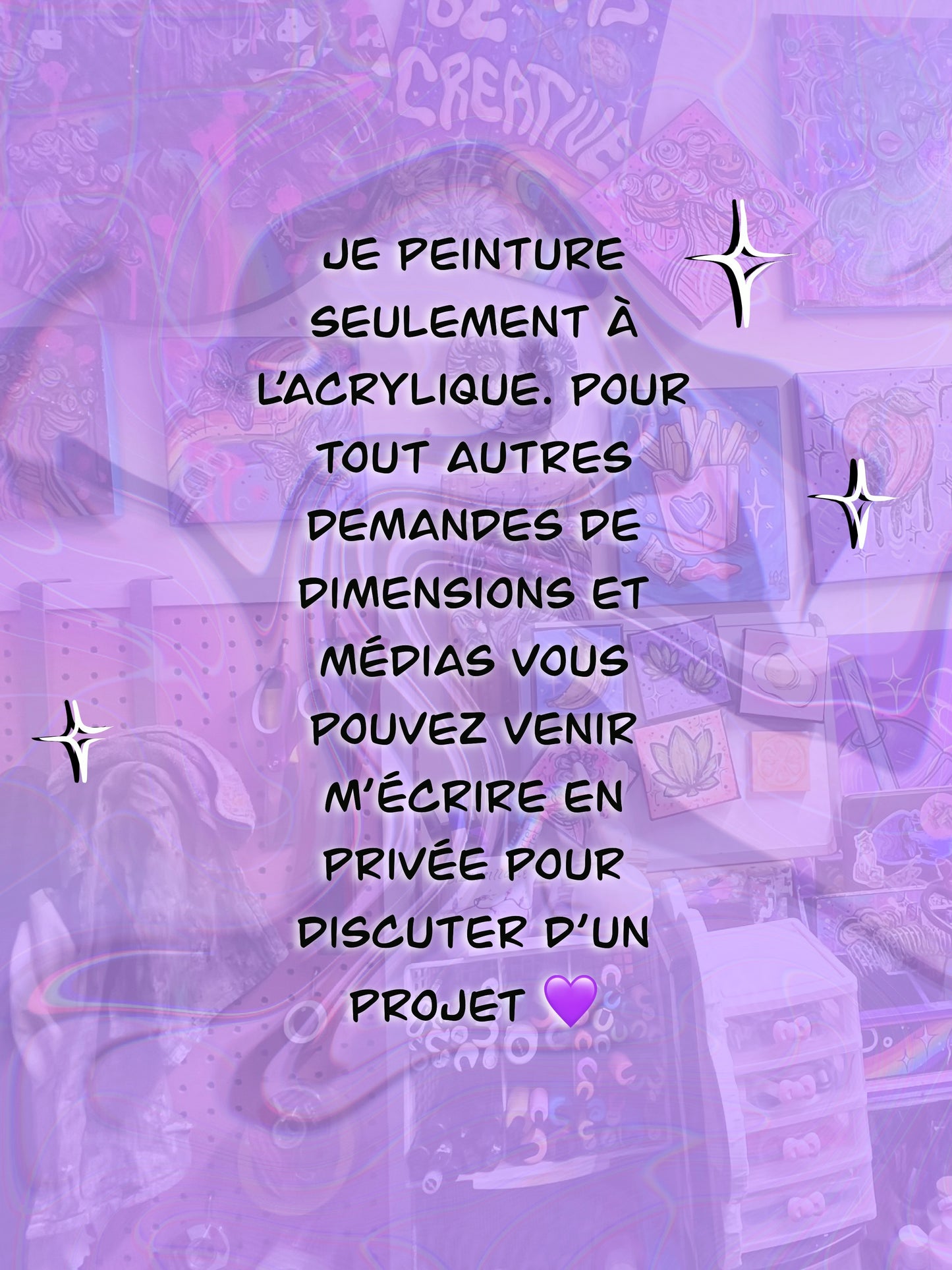 Toile custom 8x10 AVEC RÉSINE🎨💧