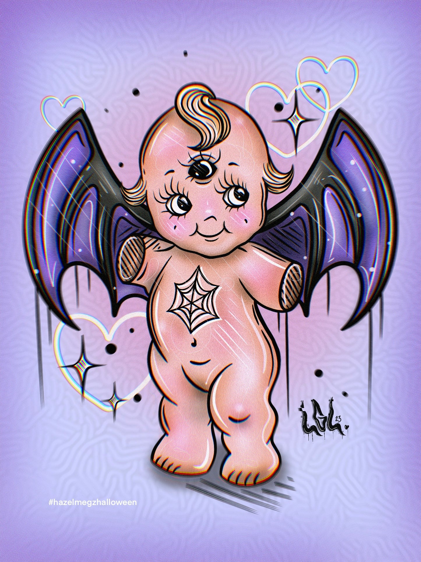 Prints Kewpie « spooky »🦇💜👶🏼