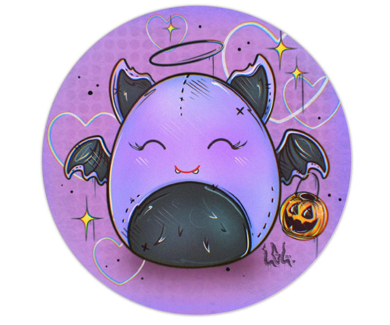 Autocollants 2x2 chauve souris🦇💜