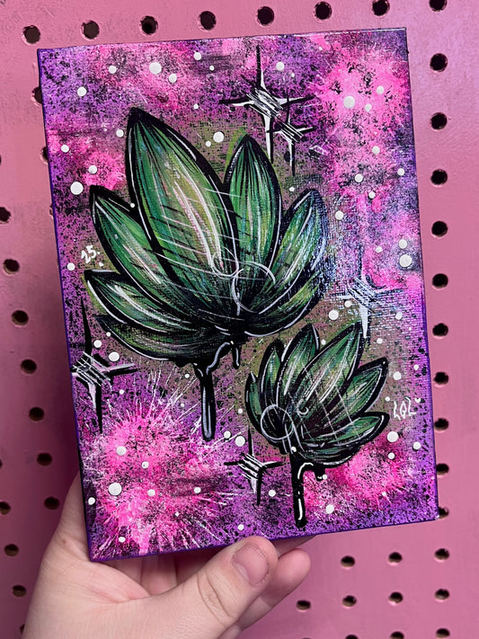 Les feuilles vertes ✨🍃💗💜