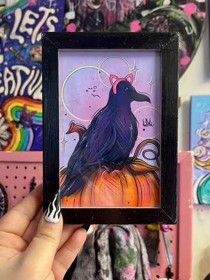 Cadre print 6x6 corbeau 🐦‍⬛ 💜