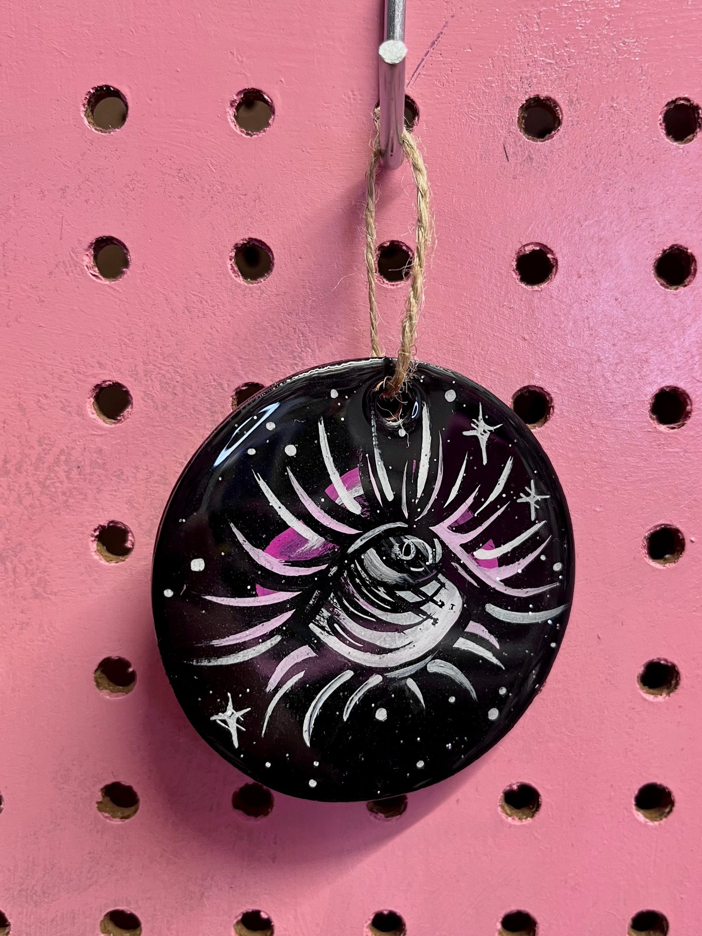Ornement œil rose👁️💗🖤