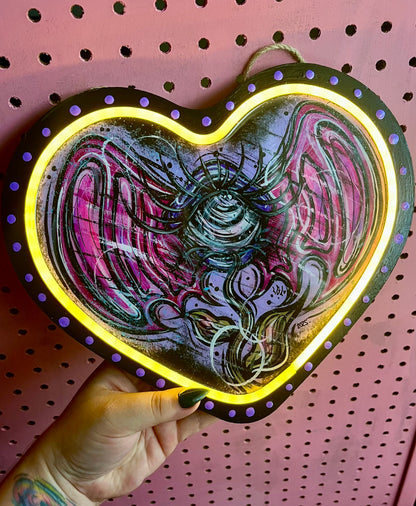 Oeil chauve souris🦇👁️💜💕