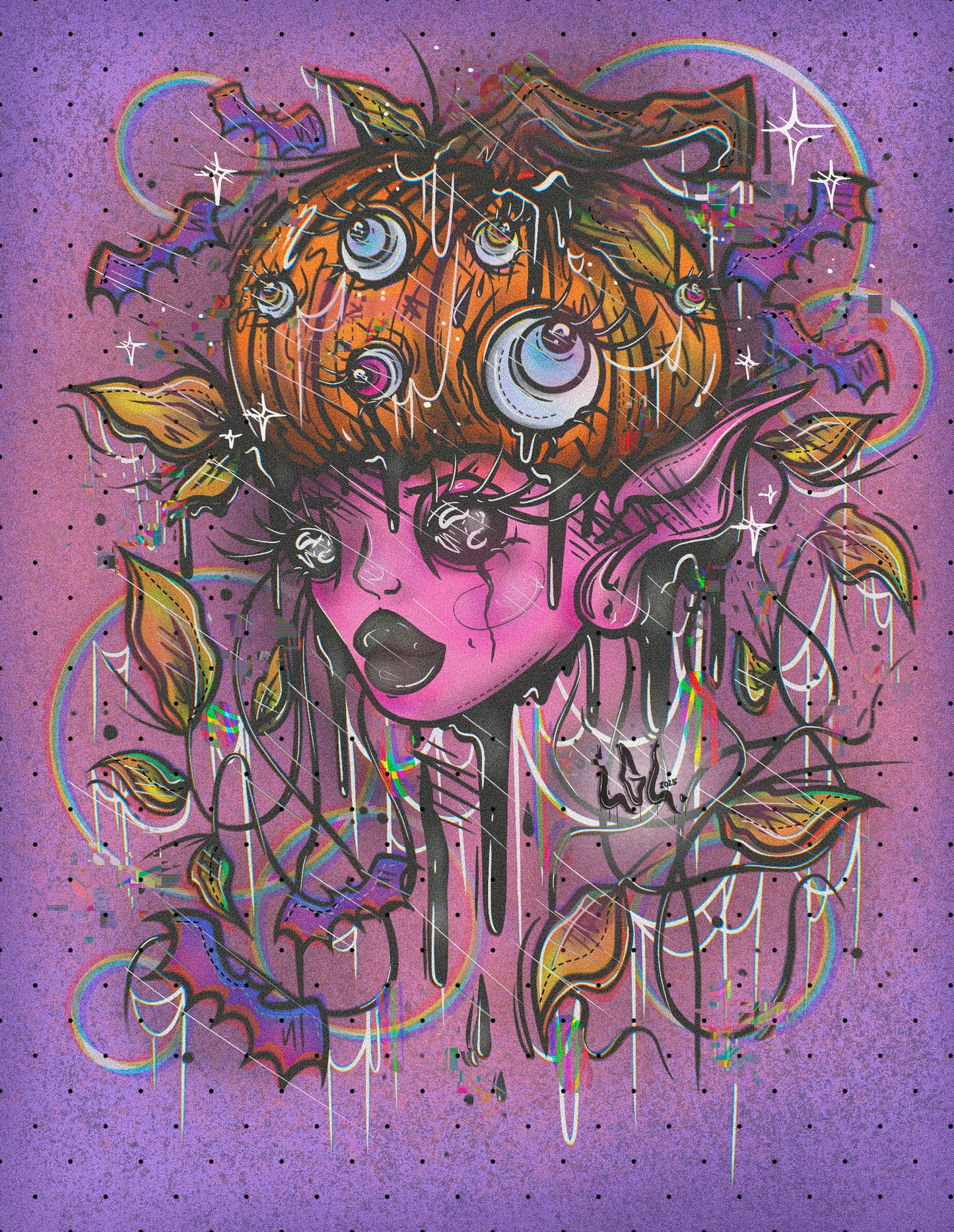 Print « pumpkin headed »🧠🎃🌱