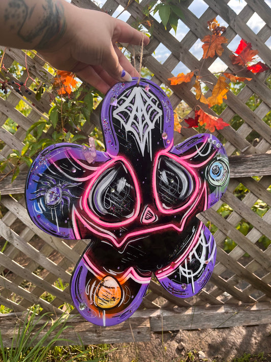 Fleur citrouille « spooky »🌸🎃💜