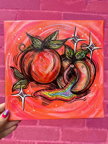 Pêche « juicy »🍑🌈✨
