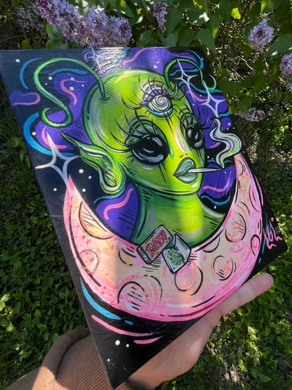 « Flotting in space »👽💨🌙🩷