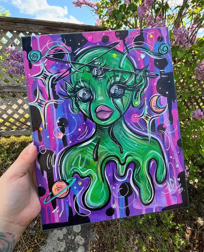 Alien dans l’espace🪐👽💜