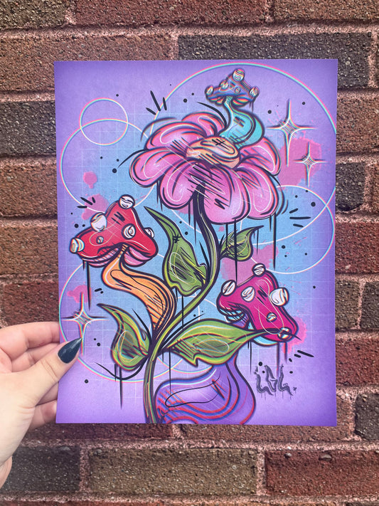 Prints fleurs et champignons🍄 🌸