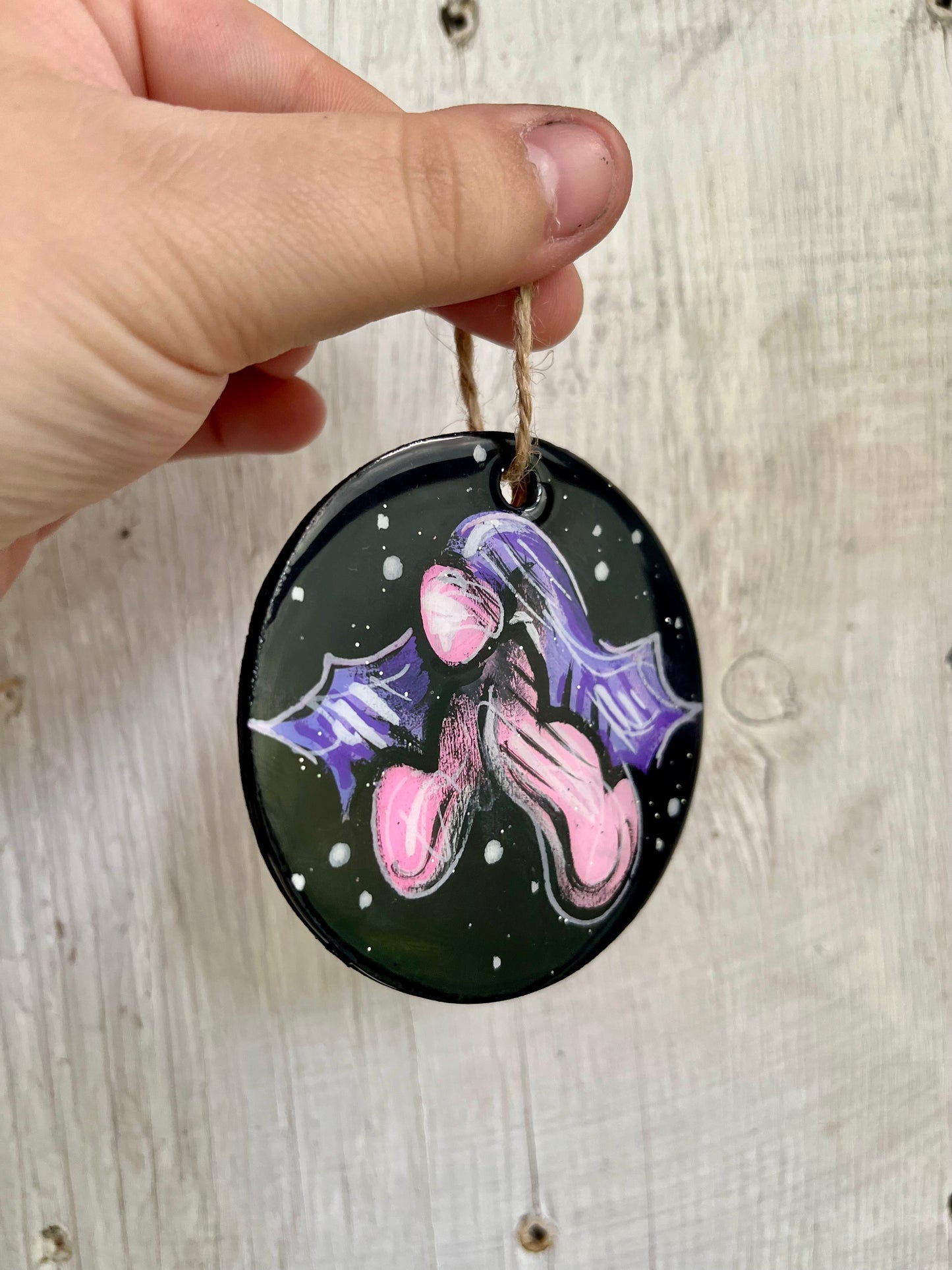 Ornement clito chauve souris💜✨🌸