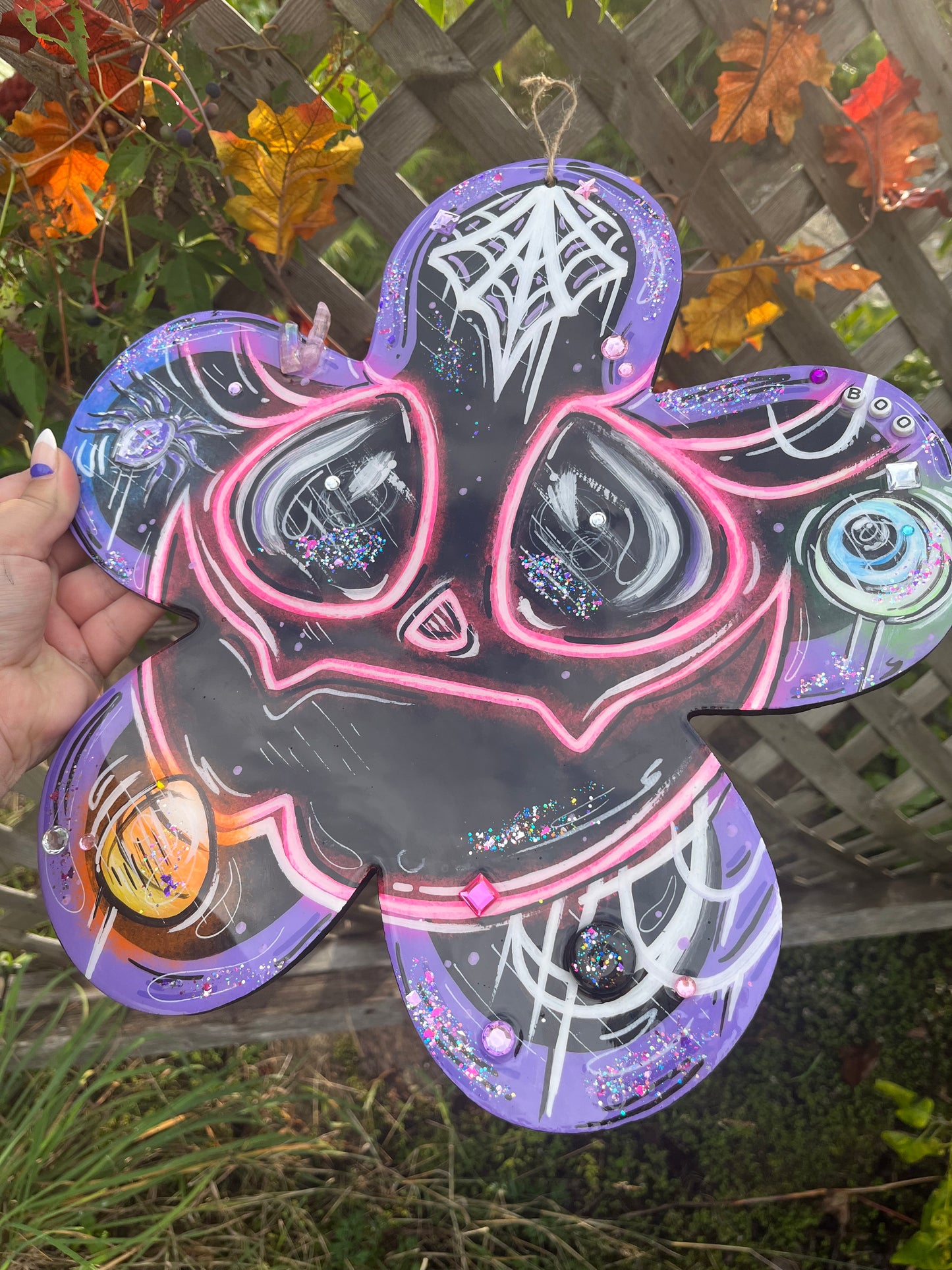 Fleur citrouille « spooky »🌸🎃💜
