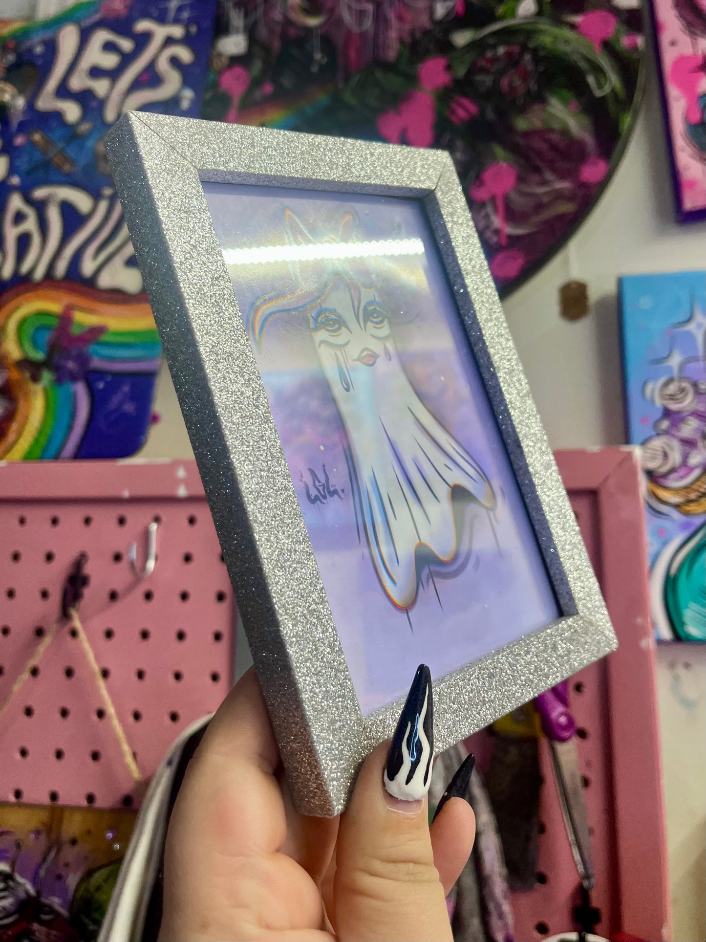 Cadre print 6x6 fantôme👻💜