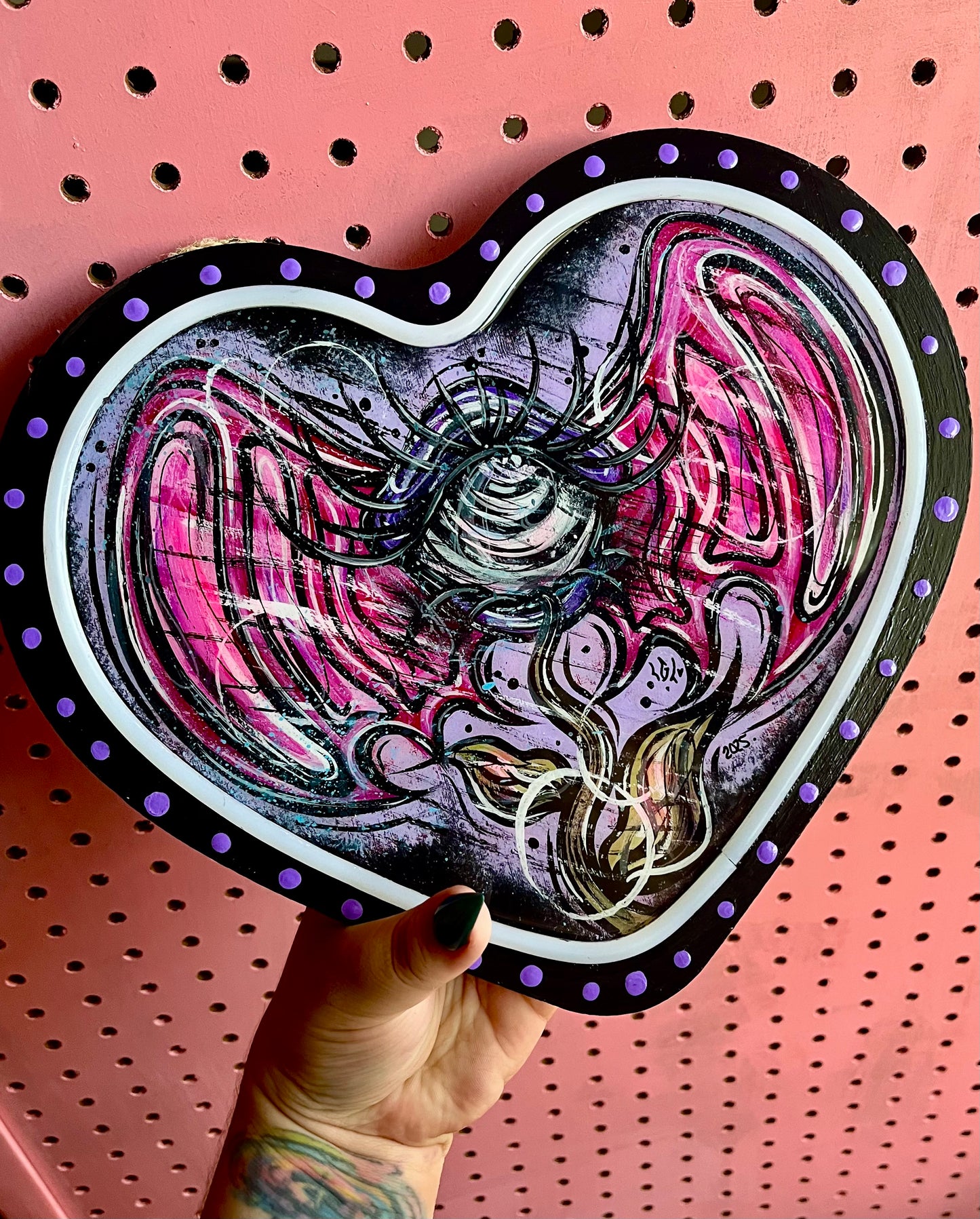 Oeil chauve souris🦇👁️💜💕