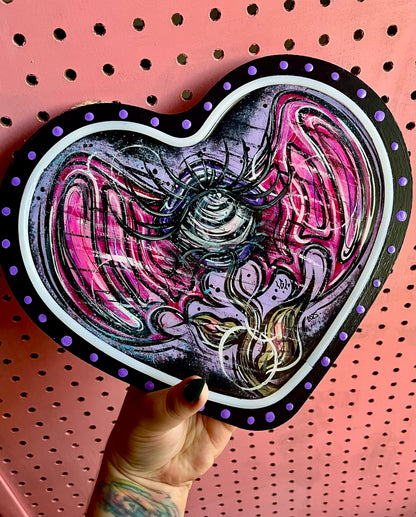 Oeil chauve souris🦇👁️💜💕