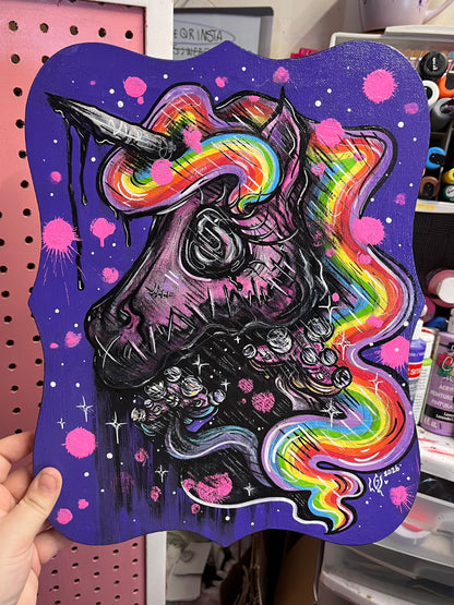 Licorne arc en ciel🦄🌈💜✨🍄