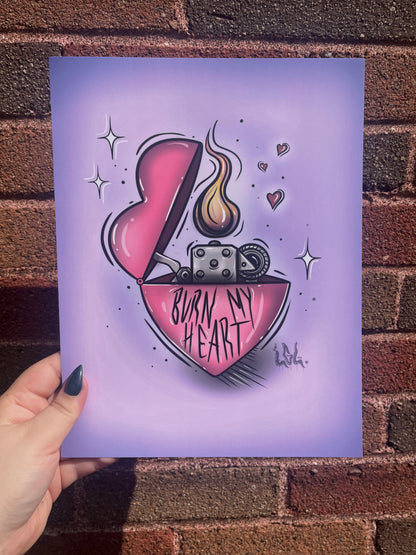 Prints « burn my heart »🔥🩷