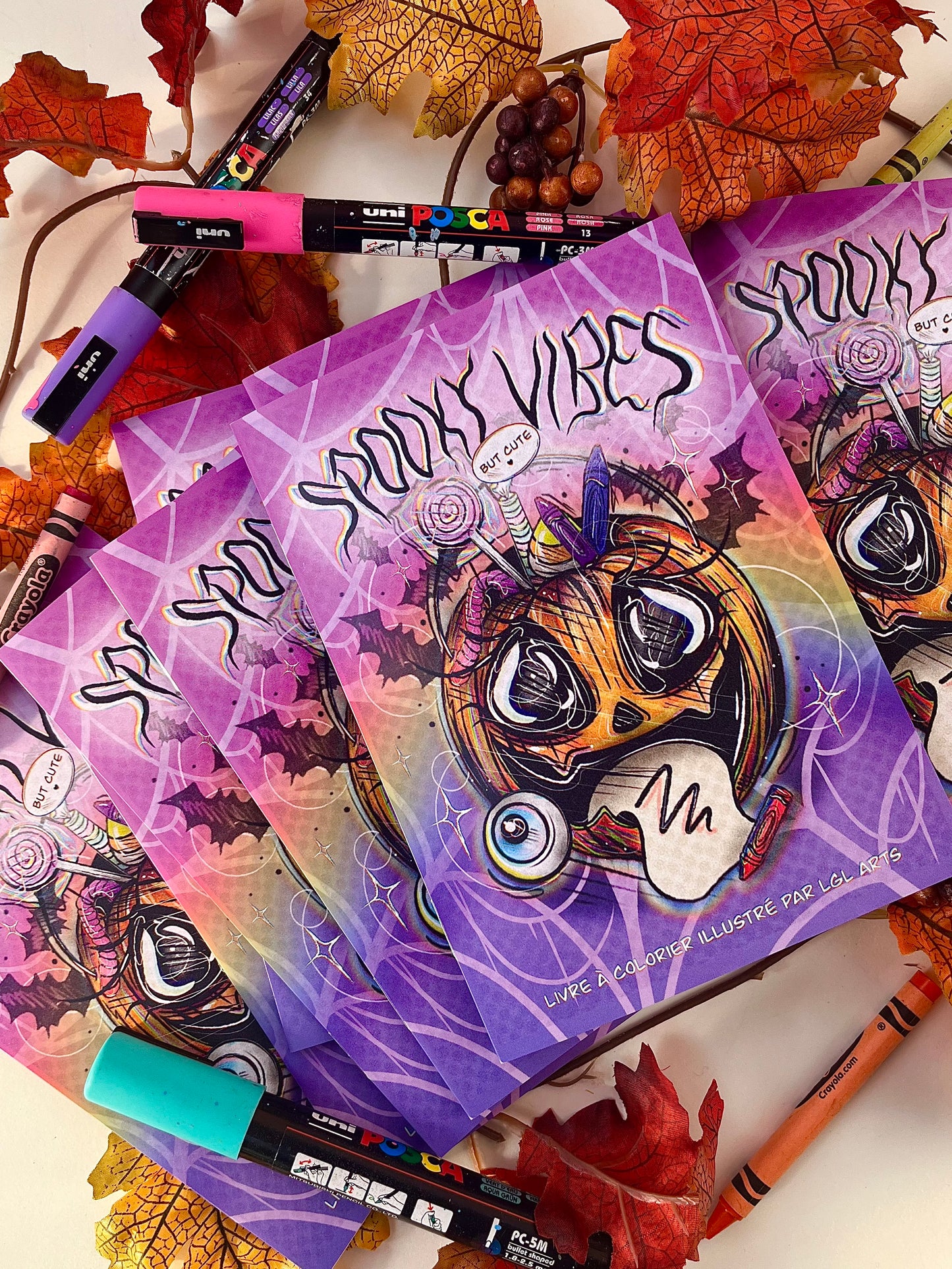 Spooky Vibes, livre à colorier Halloween 🎃🖍️💗✨
