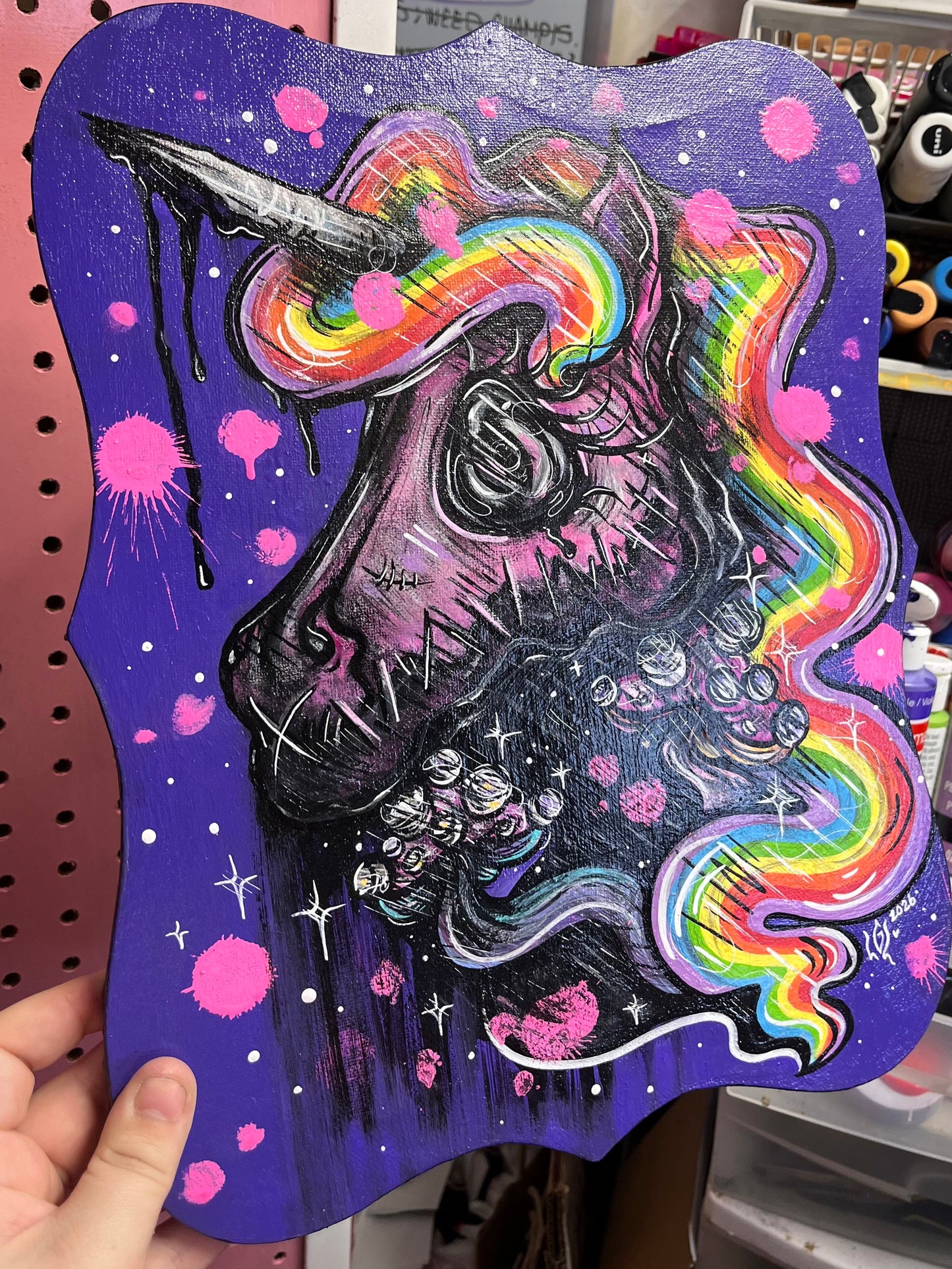 Licorne arc en ciel🦄🌈💜✨🍄