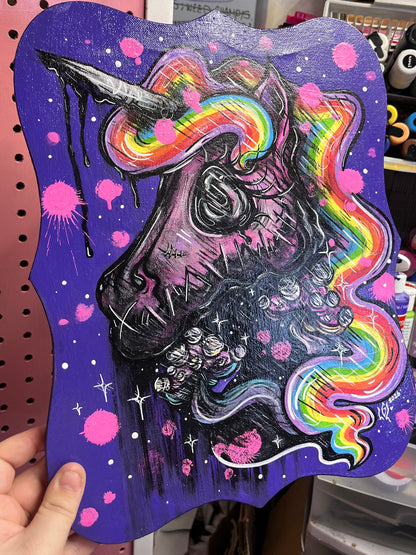 Licorne arc en ciel🦄🌈💜✨🍄