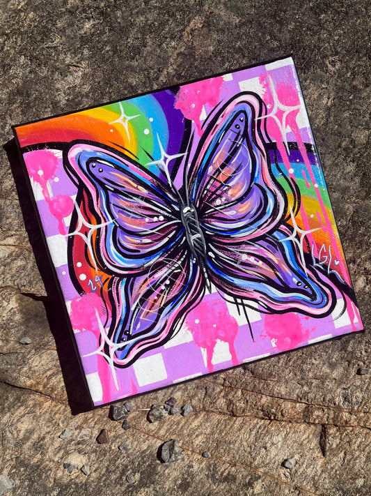 Papillon arc en ciel 🦋🌈💗