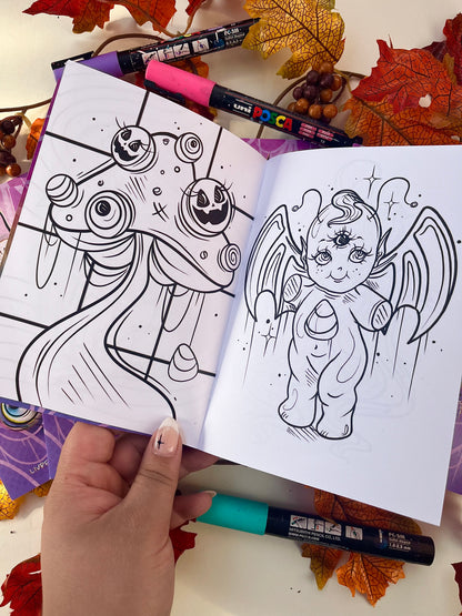 Spooky Vibes, livre à colorier Halloween 🎃🖍️💗✨